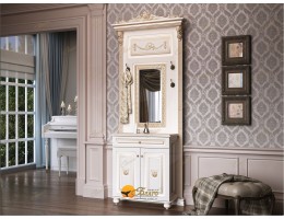 Прихожая Б11.7-4 на ножках Карамель/патина золото