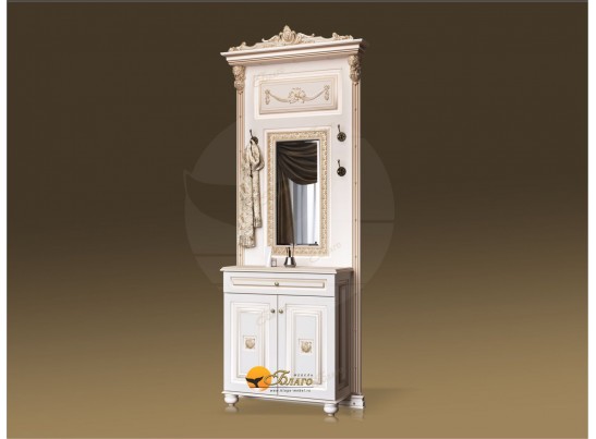 Прихожая Б11.7-4 на ножках Карамель/патина золото в Ростове-на-Дону