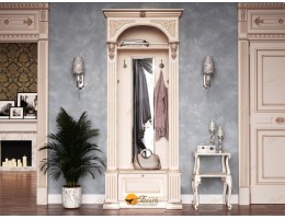 Прихожая Б11.8-1 с зеркалом Карамель/патина золото