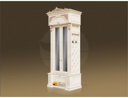 Шкаф с двумя узкими створками Б11.8-2 Карамель/патина золото