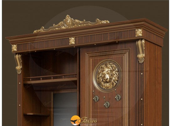 Прихожая-купе Б11.6-1 Орех/патина золото в Ростове-на-Дону