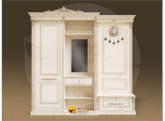 Прихожая-купе Б11.6-3 Карамель/Патина золото в Ростове-на-Дону