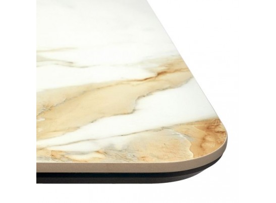 Стол Festa 140x85x77см, керамогранит Calacatte gold (глянец), золото Стол Festa 140x85x77см, керамогранит Calacatte gold (глянец), золото