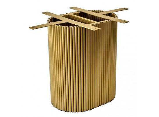 Стол Festa 140x85x77см, керамогранит Calacatte gold (глянец), золото Стол Festa 140x85x77см, керамогранит Calacatte gold (глянец), золото