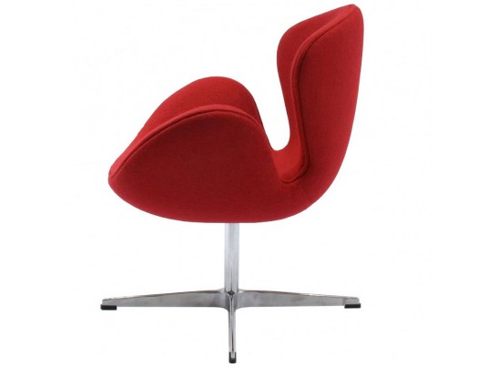 Кресло SWAN STYLE CHAIR красный кашемир