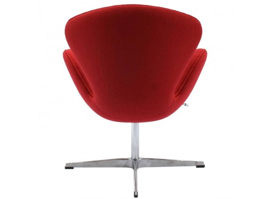 Кресло SWAN STYLE CHAIR красный кашемир