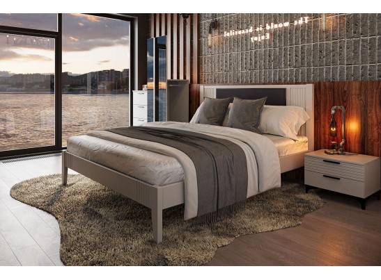 Кровать двойная Бетти Белый