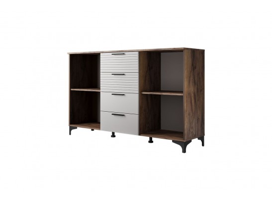 Брента - Комод - 4 ящика, 2 двери - жемчуг в Ростове-на-Дону