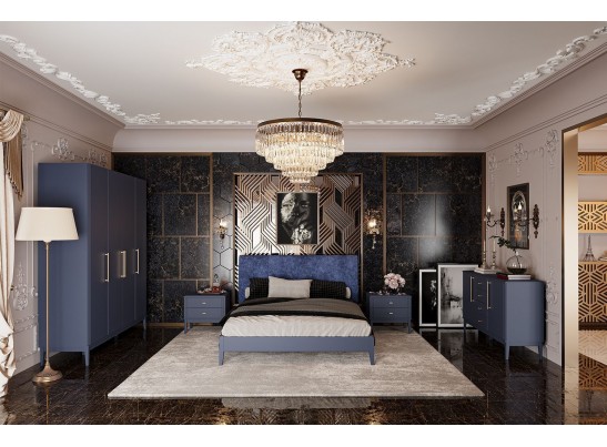 Спальня «Джали» лак темный лазурный в Ростове-на-Дону