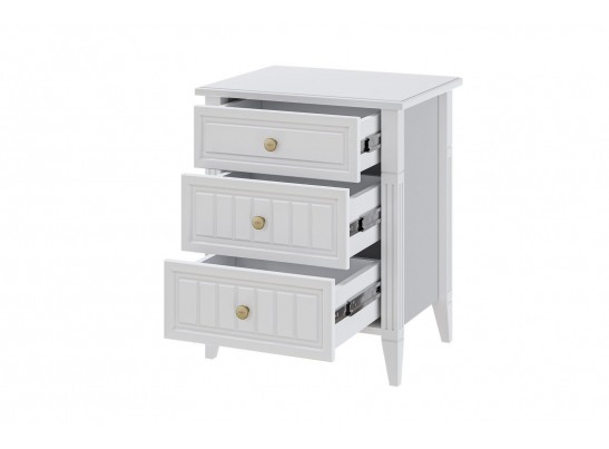 Мэгги (Белый) - Тумба прикроватная, 3 ящика в Ростове-на-Дону