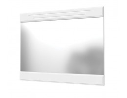 Олимп Зеркало с декоративными планками - белый