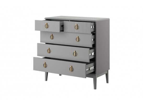 Фарго (антрацит) Комод 5 ящ. 890мм в Ростове-на-Дону