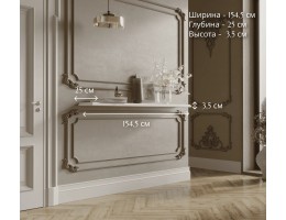 Полка прямая Белый S320-POL/155 KENTAKI Полка прямая Белый S320-POL/155 KENTAKI