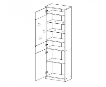 Шкаф с витриной Непо REG1D1W