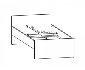 Кровать Непо LOZ90х200