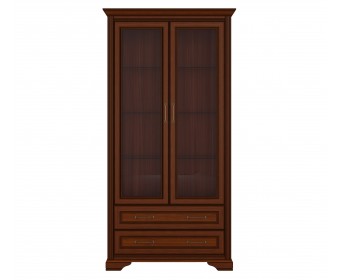 Витрина с подсветкой Стилиус орех донской REG2W2S