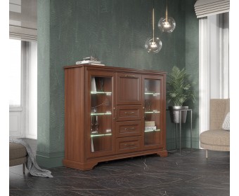 Тумба с подсветкой Стилиус орех донской KOM2W1B3S