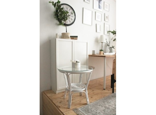 Стол Багама круглый без плетеной столешницы