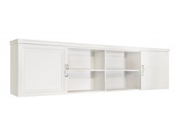 Полка навесная Мишель, белый матовый