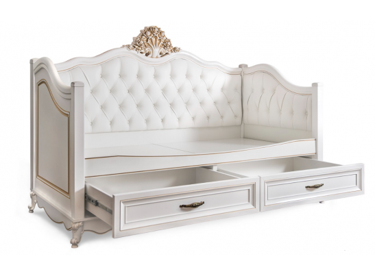Диван кровать НАТАЛИ, белый глянец