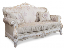 Диван Алсу с раскладным механизмом, декор белый глянец Диван Алсу с раскладным механизмом, декор белый глянец