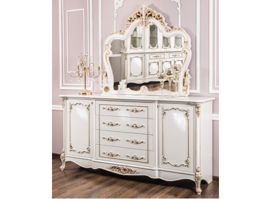 Комод Флоренция, белый глянец