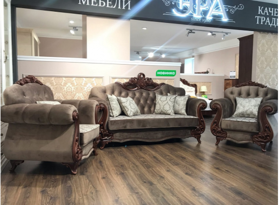 Диван Афина с раскладным механизмом, декор караваджо в Ростове-на-Дону