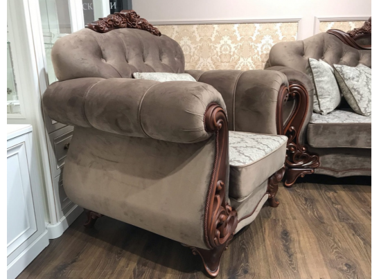 Кресло Афина, декор караваджо в Ростове-на-Дону