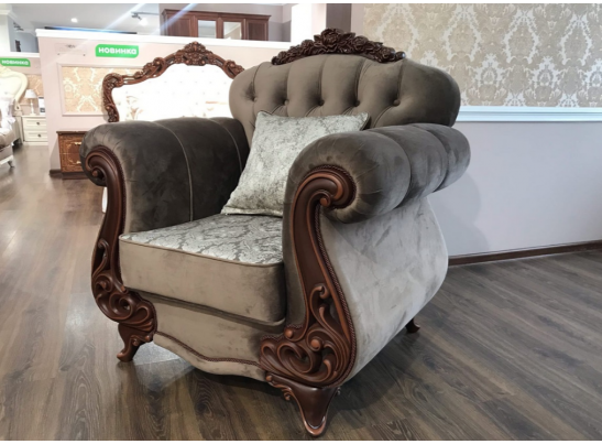 Кресло Афина, декор караваджо в Ростове-на-Дону