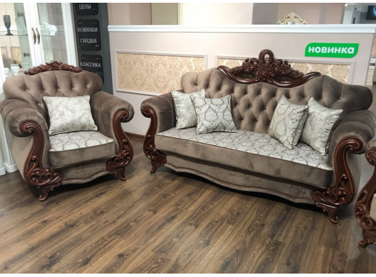 Кресло Афина, декор караваджо в Ростове-на-Дону