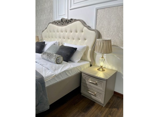 Кровать МОККО 1,8 серый камень