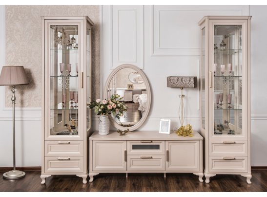 Витрина 1-ств Мокко, бежевый