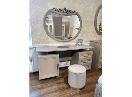 Зеркало для туалетного столика МОККО, серый камень