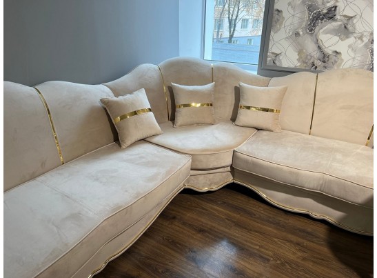 Диван Лара угловой 2-У-1, бежевый золото в Ростове-на-Дону