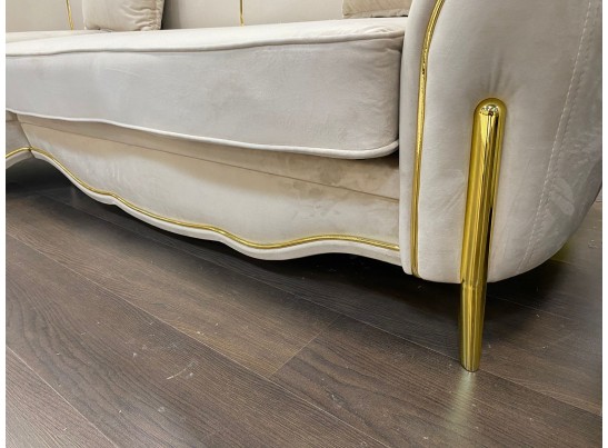 Диван Лара угловой 2-У-1, бежевый золото в Ростове-на-Дону