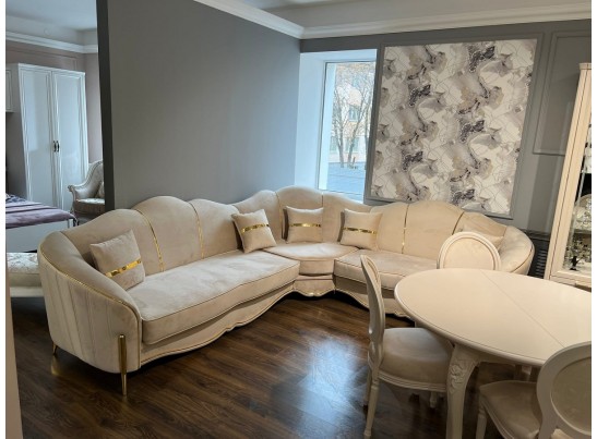 Диван Лара угловой 3-У-2, бежевый золото в Ростове-на-Дону