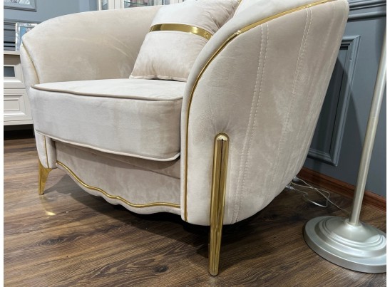 Кресло Лара, бежевый золото в Ростове-на-Дону