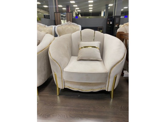 Кресло Лара, бежевый золото в Ростове-на-Дону