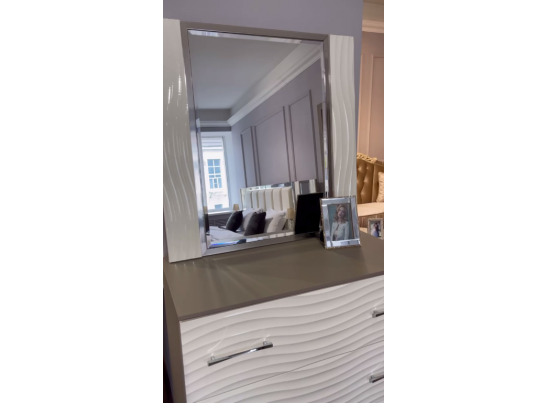 Спальня "Gravita" 4-х ств. шкаф с зеркалами, Белый глянец в Ростове-на-Дону