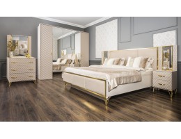 Спальня LARA 5-ств 1.8, бежевый золото