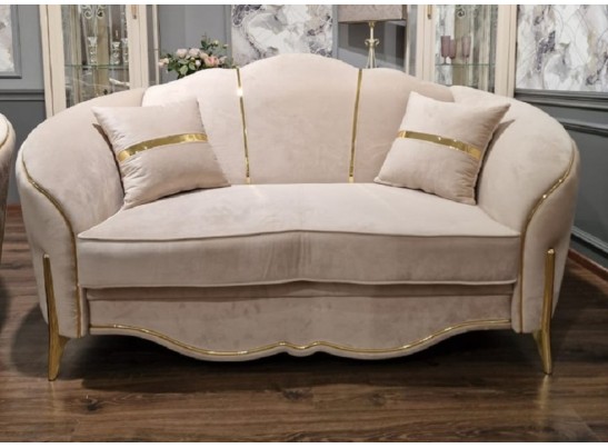 Раскладной Диван Лара 2х местный, бежевый золото в Ростове-на-Дону