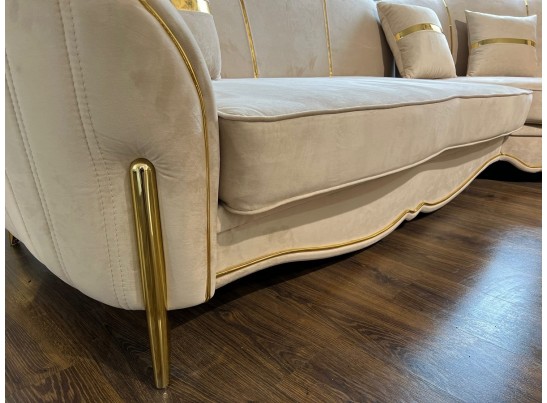 Раскладной Диван Лара 2х местный, бежевый золото в Ростове-на-Дону