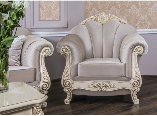 Кресло МАРСЕЛЛА, крем глянец в Ростове-на-Дону