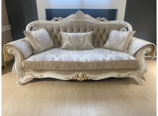 Диван Мона Лиза 3х местный, белый глянец