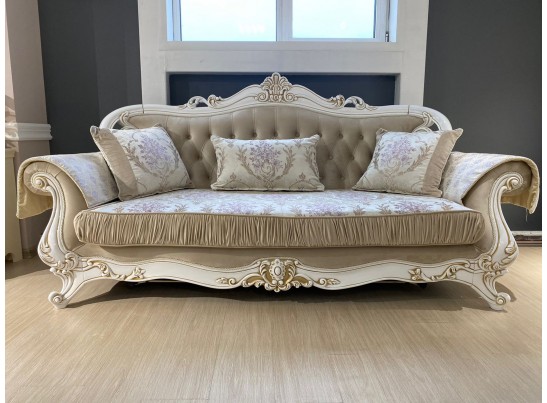 Диван Мона Лиза 3х местный, белый глянец