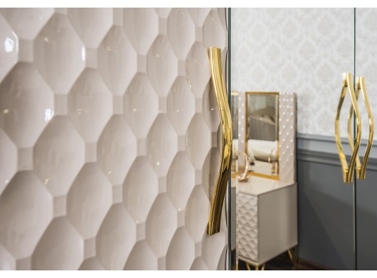 Шкаф LARA 4-дверный, бежевый глянец в Ростове-на-Дону