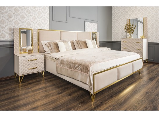 Зеркало LARA ППУ, бежевый глянец в Ростове-на-Дону