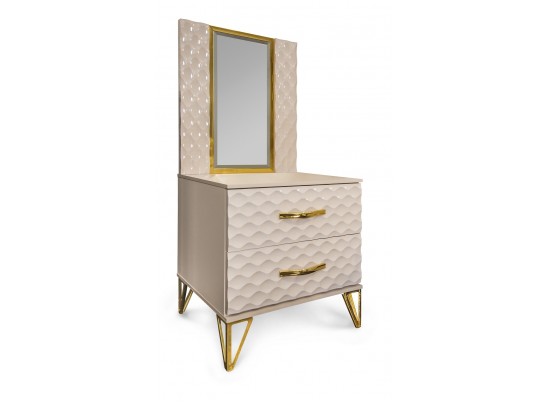 Зеркало LARA для прикроватной тумбы, бежевый глянец в Ростове-на-Дону