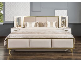 Кровать LARA 160X200см, белый глянец Кровать LARA 160X200см, белый глянец