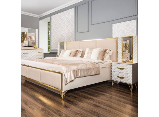 Кровать LARA 160X200см, белый глянец в Ростове-на-Дону